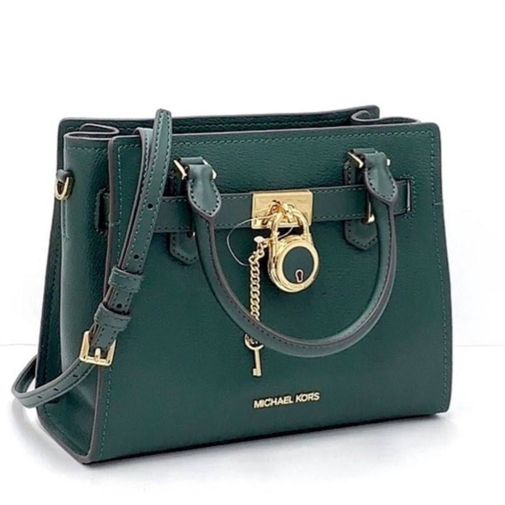 Michael Kors Hamilton Small pebbled leather Satchel